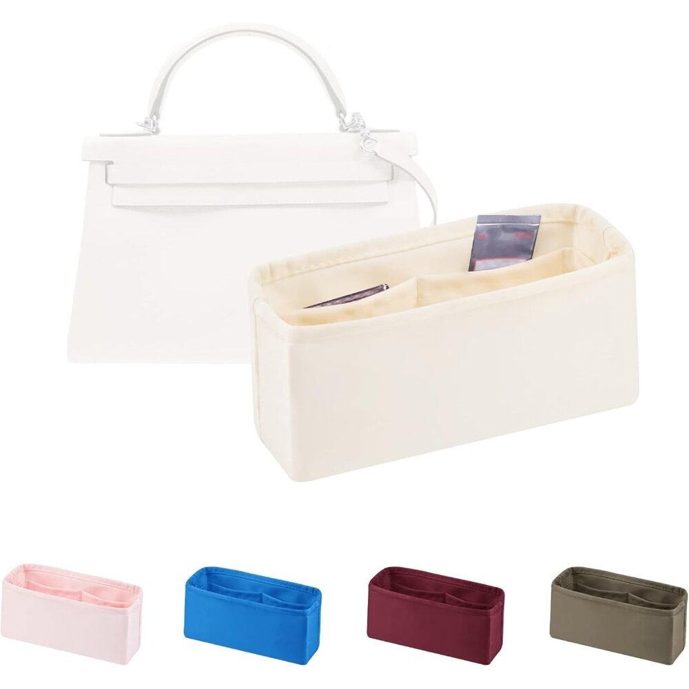 Customizable Organizer Insert For Luxury Handbags - Satin & Lightweight Fabric